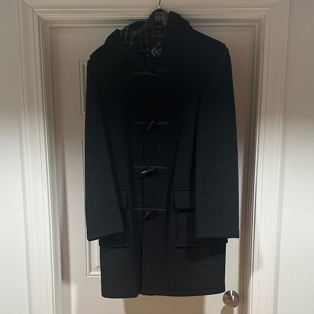 Men's Classic Black Toggle Coat